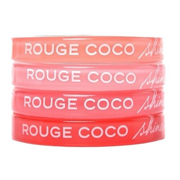 AUTH Chanel Dark Pink Logo Lucite Resin Bangle Bracelet - Picture 10 of 12